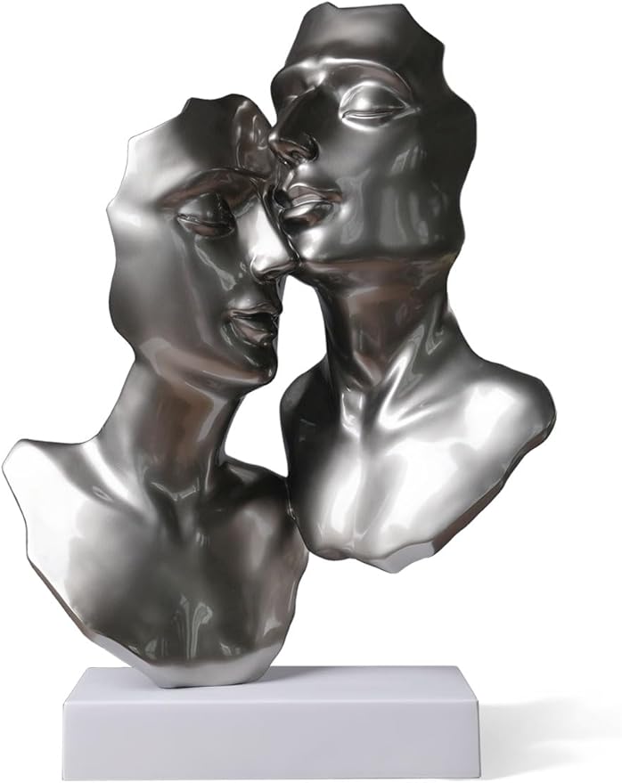 Abstract Sculpture Decor Modern Arts Lover Figurine Table Centerpiece Statue Polyresin 16.9 inch