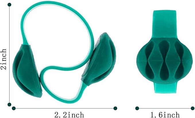 Cable Holder - Cord Organizer - Cable Management Clips - Wire Holder System -3 Packs Multipurpose Cable Clips for Phone Chargers, USB Cables - Home, Office, Nightstand, Desk Organizer (Dark Green)