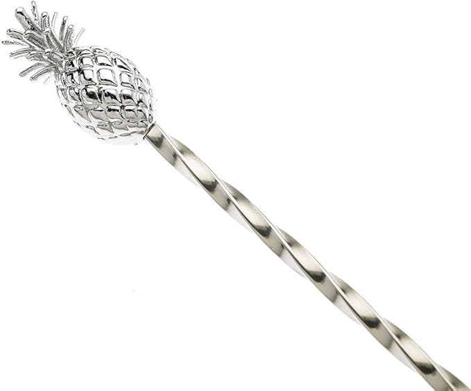 Barfly Pineapple Bar Spoon, End 13 1/4" (33.7 cm), Stainless Steel
