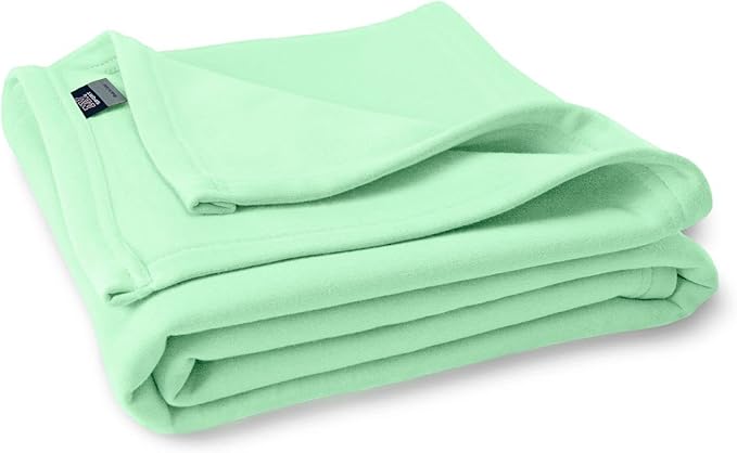 MV Sport Lightweight Sweatshirt Blanket Throw – Warm & Cozy, Breathable Oversized Fleece Knit, Couch, Bed, Travel, Cold Nights, and Outdoors – Soft Light Weight Blanket 54" x 84" Key Lime