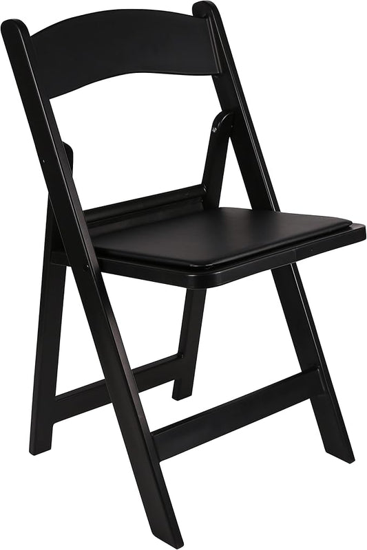 BTEXPERT Resin Folding Chair Vinyl Padded Seat Indoor Outdoor Lightweight Set for Home Event Party Picnic Kitchen Dining Church School Weddings