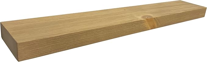 joelsantiques 36 Inch Wooden Floating Shelves for Wall - 36x6x2 in - Made of Natural Wood - Long Heavy Duty Rustic Wall Shelves for Bedroom - Perfect for Living Room, Kitchen - Natural