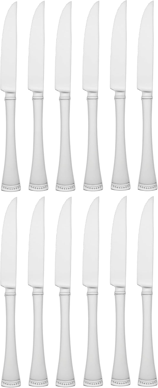 Lenox Portola 12-Piece Steak Knife Set, 3.60 LB, Metallic