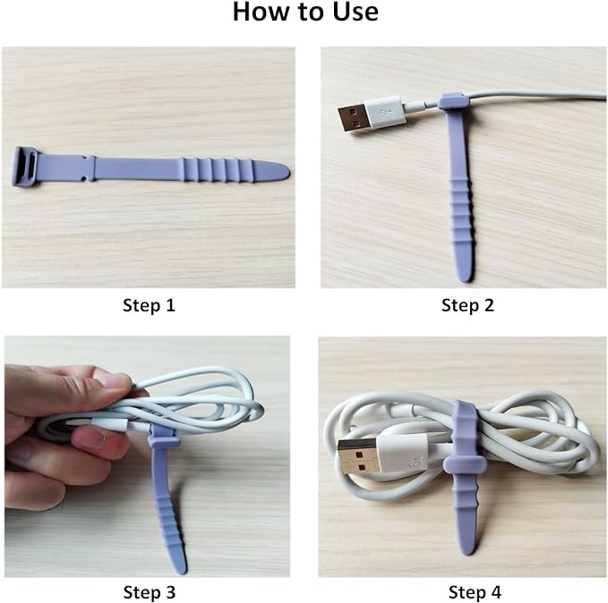 Silicone Zip Ties, Reusable Zip Ties, Rubber Cable Ties Straps for Wire Management, Elastic Silicone Ties Cable Organizer for Home Office, Cord Ties in Three Sizes 4.5" 5.9" and 7.1" (5+5+5 Pcs Black)