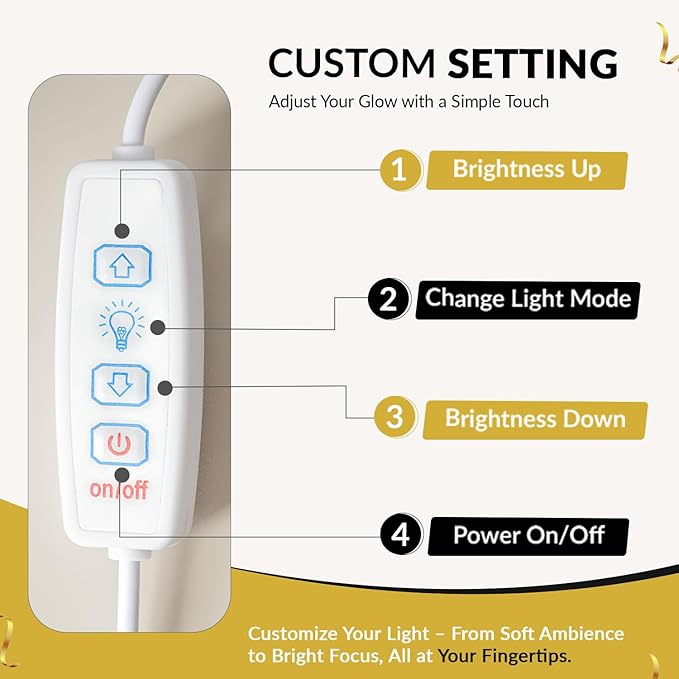 Mushroom Table Lamp - Durable for kids/adult bedroom Night Light, Modern Nightstand Table Lamp for reading with 10 Adjustable Light Temperatures, Bedside Lamp for Unique, Aesthetic Home Decor