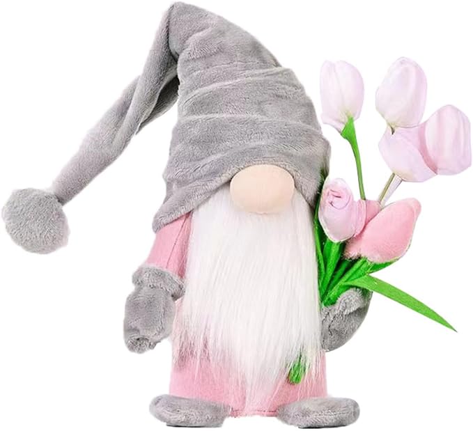 Gnome Plush Decorations Gift, 15 inch Gnome Decorations for Home,Christmas Gnomes Plush for Tiered Tray Decor, Swedish Gnomes Thanksgiving Christmas Decor Table Decoration Home Tabletop Elf Doll,Grey