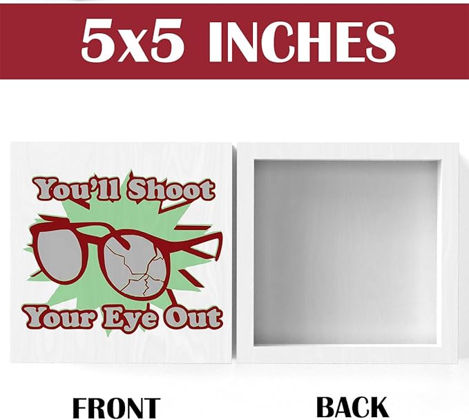 Christmas Holiday Decorations Christmas Vacation Movie Decor Funny Thanksgiving Xmas Home Office Kitchen Bathroom Decor 5 x 5 inches