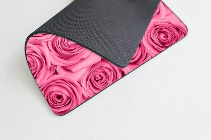 Pink Rose Mouse pad Customized Mousepad Non-Slip Rubber Base Mouse Pads for Computers Laptop Office Desk Accessories Mouse pad