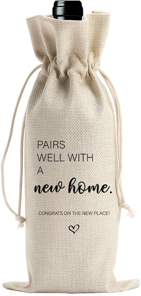 House Warming Gifts New Home Pairs Well with A New Home Wine Bag New Home Gift Ideas Realtor Gift to Clients First Housewarming Gifts New Home Gifts for New Home Owner New House Wine Bag