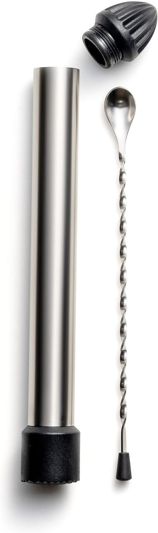 Outset Professional Cocktail Muddler, 3 in 1 Muddler, Stirrer, Juicer