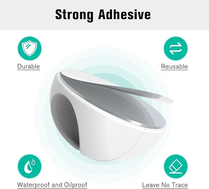 12 Pack Cable Clips, Znben Wire Organizer Holder Adhesive Cord Management Charger Wire Holder Clips for Desk, Home, Office, Car, Cubicle, Nightstand White