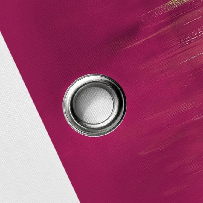 JAWO Fall Color Abstract Shower Curtain Set - Premium Quality Heavy Duty Orange Autumn Modern Farmhouse Vintage Shower Curtain Bohemian Bathroom Decor, Waterproof & Washable Curtains with Hooks