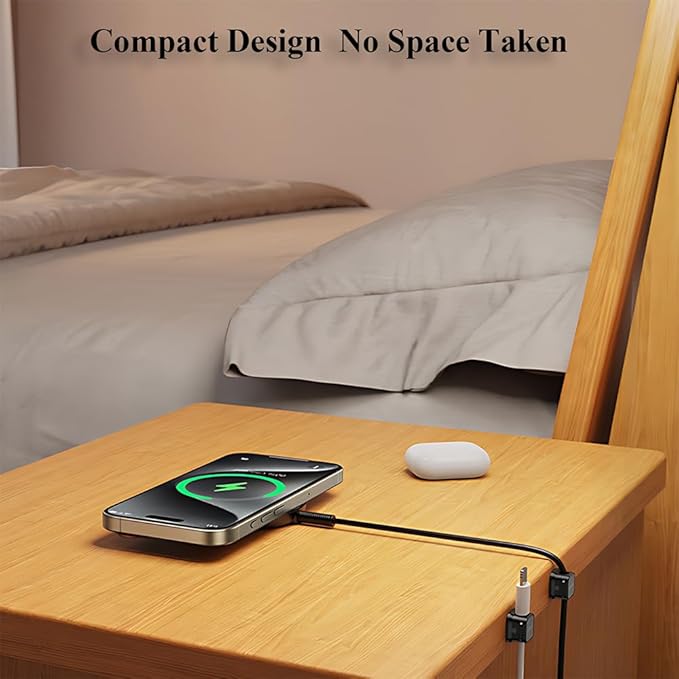 Magnetic Cable Straps, 12-Pack Cord Organizer for Desk - Adhesive Wire Holders for Chargers, Data Cables, Home Office, Car, Under Desk Cable Management (Multiple Colors)