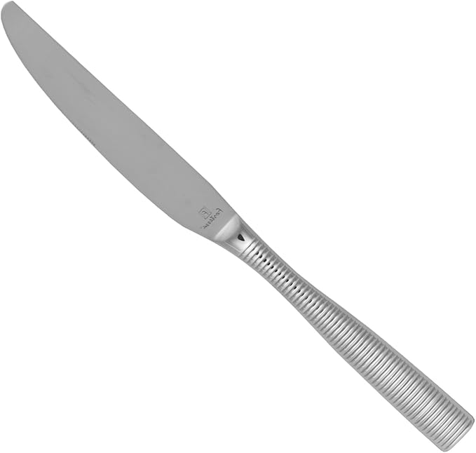 Fortessa Ringo 18/10 Stainless Steel Flatware Solid Handle Table Knife, Set of 12