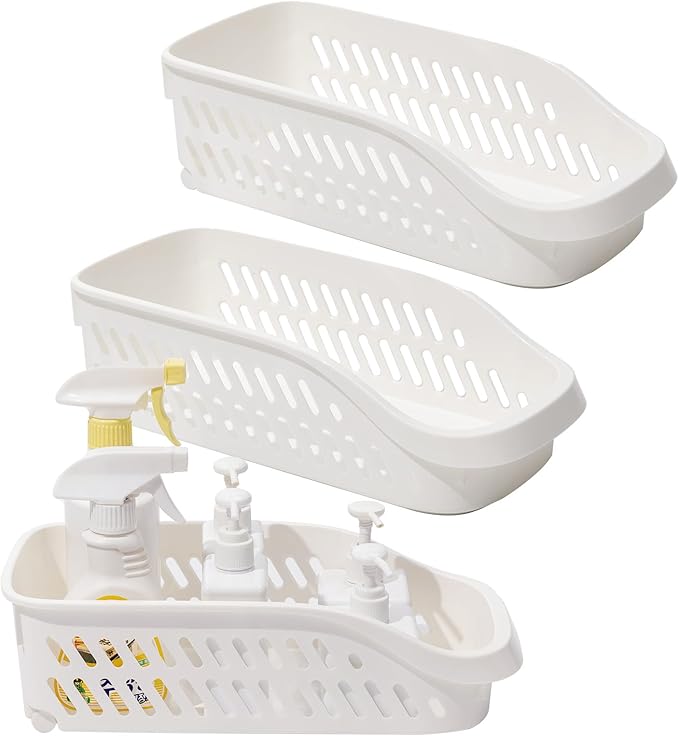 3 Pack Pantry Organizers and Storage with Wheels Pull Out Kitchen Cabinet Organizers and Storage Multi-purpose Rolling Organizer Bin for Food, Snack, Cleaning Supplies