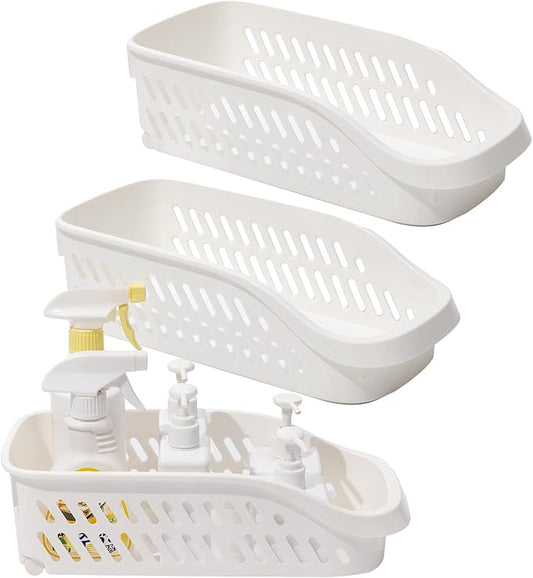 3 Pack Pantry Organizers and Storage with Wheels Pull Out Kitchen Cabinet Organizers and Storage Multi-purpose Rolling Organizer Bin for Food, Snack, Cleaning Supplies