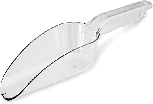 New Star Foodservice 34400 Polycarbonate Plastic Utility Ice Scoop, Clear, 12-Ounce