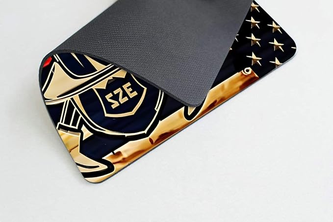 Firefighter American Flag 001 Mouse pad Customized Mousepad Non-Slip Rubber Base Mouse Pads for Computers Laptop Office Desk Accessories Mouse pad
