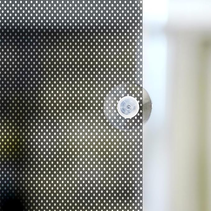 SCHRLING No Drill Cordless Light Filtering Window Shade, Transparent Temporary Shade for Filtering Glare, 39.3" W x 63" L with Suckers, for Living Room, Bedroom