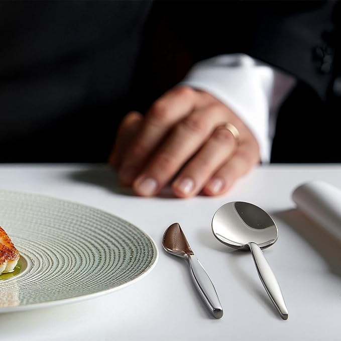 KINGSTONE Silverware Set, 30-Piece Flatware Set Cutlery Set Premium 18/10 Stainless Steel, Tableware Include Forks Knives Spoons for Home Kitchen Restaurant Wedding, Dishwasher Safe