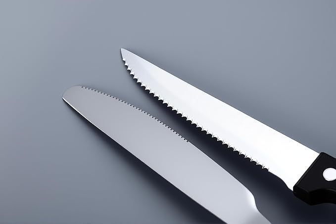 Oval Dinnerware Set, 24 Pcs Silverware Set for 4, Food-Grade Stainless Steel Flatware Set, Mirror Polished Cutlery Utensil Set, Include Steak Knife Fork And Spoo, Dishwasher Safe