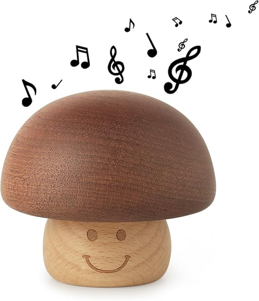Wood Star Wars Wind up Music Box Antique Cute Mushroom Mechanism mini Musical Gift Home Decoration Crafts for Children Boys Kids Man Christmas, Wedding, Valentines, Birthday