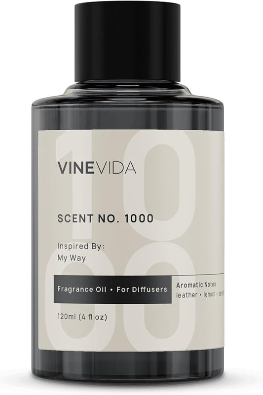 VINEVIDA (4oz) Hotel Fragrance Diffuser Oil - Hotel Scents Diffusers for Home - Cold Air Diffuser Oil - Hotel Scent Essential Oil - Scent No.1000 Inspired by My Way
