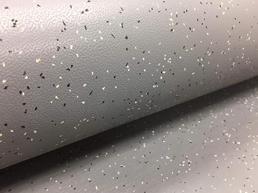 Dissipative,Conductive Anti Static ESD Rubber Floor Mat, Grey Speckled, 3 mil Thick- 36"x 48" (3' x 4')