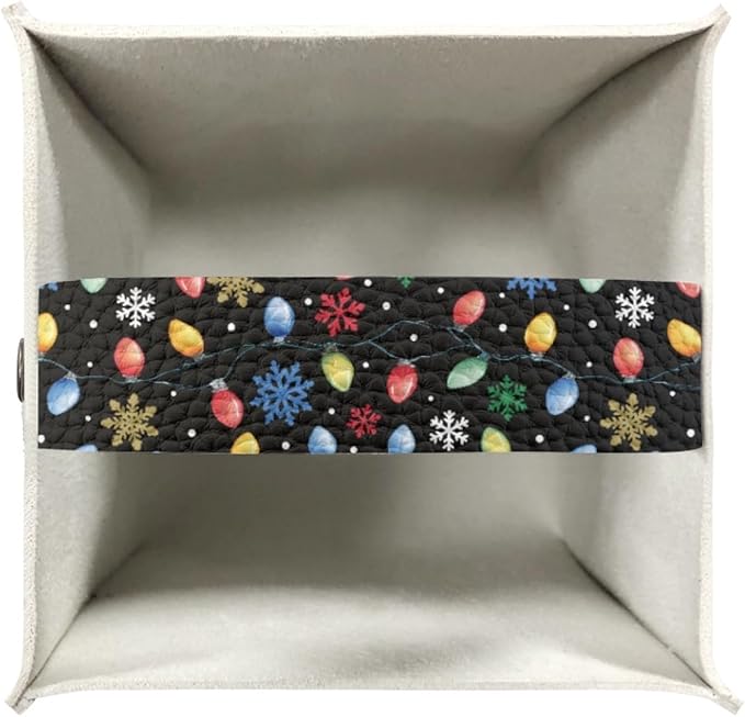 Christmas Axolotl Tissue Box Cover with Buttons Square PU Leather Tissue Facial Paper Dispenser for Night Stands, Office Desk, Bathroom Modern Napkin Facial Paper Organizer, 5.1x5.1 Inch