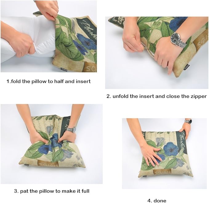 TRENDIN Sunflower Pillow Cover 18X18 for Couch Fall Decor Square Linen Cushion Case Sofa Home Thanksgiving Decorations Vintage Orange PL1075TR