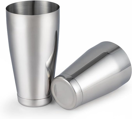 Ailelan Boston Cocktail Shaker Set, Professional Bar Shaker Set Bartender Kit, Stainless Steel Martini Shaker with Weighted 28oz Unweighted 18oz Drink Mixer Tins Bartending Tools for Bartender