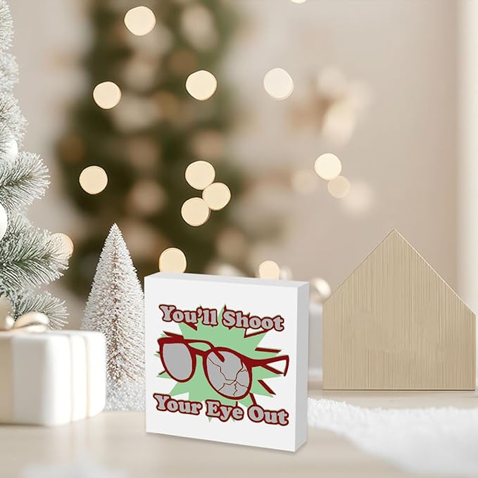Christmas Holiday Decorations Christmas Vacation Movie Decor Funny Thanksgiving Xmas Home Office Kitchen Bathroom Decor 5 x 5 inches