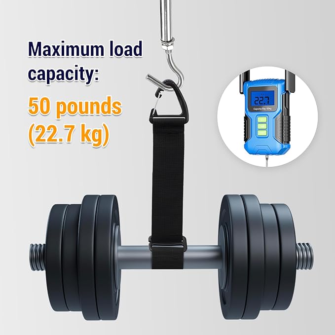 Easy Hang Extension Cord Holder Organizer, Tightened by Gravity, Heavy Duty Storage Straps,Perfect for Garage Organization, 2 PCS 10" and 2 PCS 18", Black