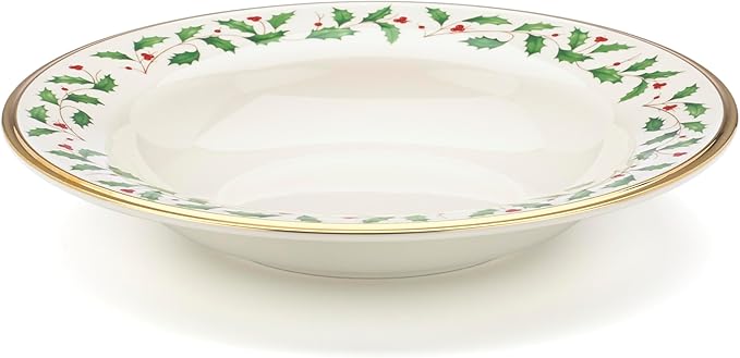 Lenox 146504250 Holiday Soup Bowl, Christmas Dinnerware