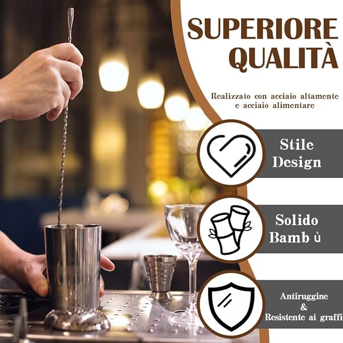 Bartender Kit 11-Piece Cocktail Shaker-Muddler for Cocktails 25oz Boston Shaker-Bar Accessories with Stylish Bamboo Stand Mix Drink Shaker kit Perfect Martini kit with Cocktail Recipes