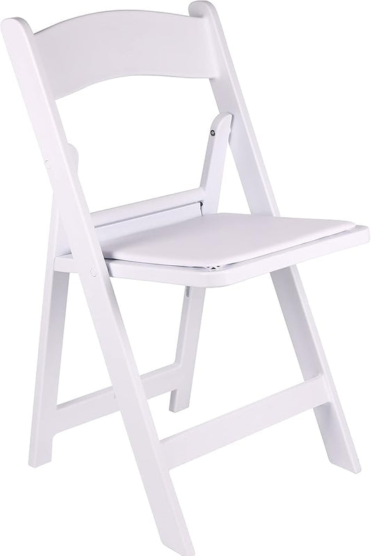 BTEXPERT Resin Folding Chair Vinyl Padded Seat Indoor Outdoor Lightweight Set for Home Event Party Picnic Kitchen Dining Church School Weddings