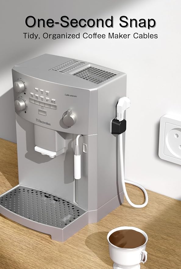 Viaky 8 Pack Magnetic Cable Clips, Large Size Under Desk Cable Management, Workspace Charger Organizer,Cord Holder with Adhesive Metal Disc, Office Desk Accessories for Nightstand Car Wall (Black)