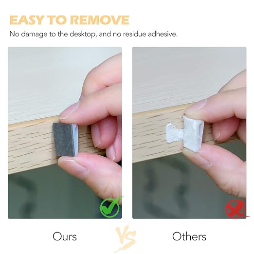 AGPTEK Ethernet Cable Clips, 100 PCS Adhesive Wire Clips, Flat Cord Clips Small Cable Holder Management for Home Wall Flat Ethernet Network Cord Organizer, Decoration Fairy Light Sticky Hooks, White