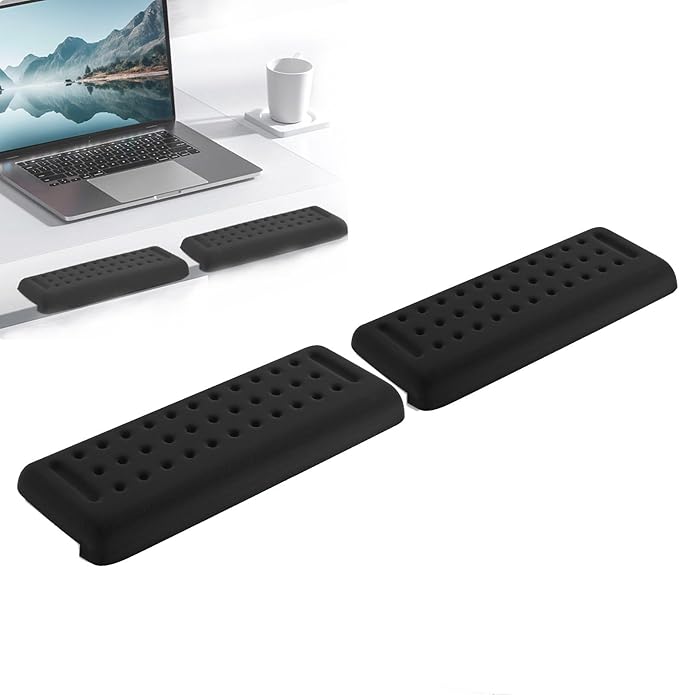 Pack of 2 L-Shaped Desk Edge Rests, Ergonomic Elbow Pads Non-Slip Elbow Cushion, Memory Foam Wrist Rests Cushion for Elbow Fatigue Relief in The Office, Home and Classroom