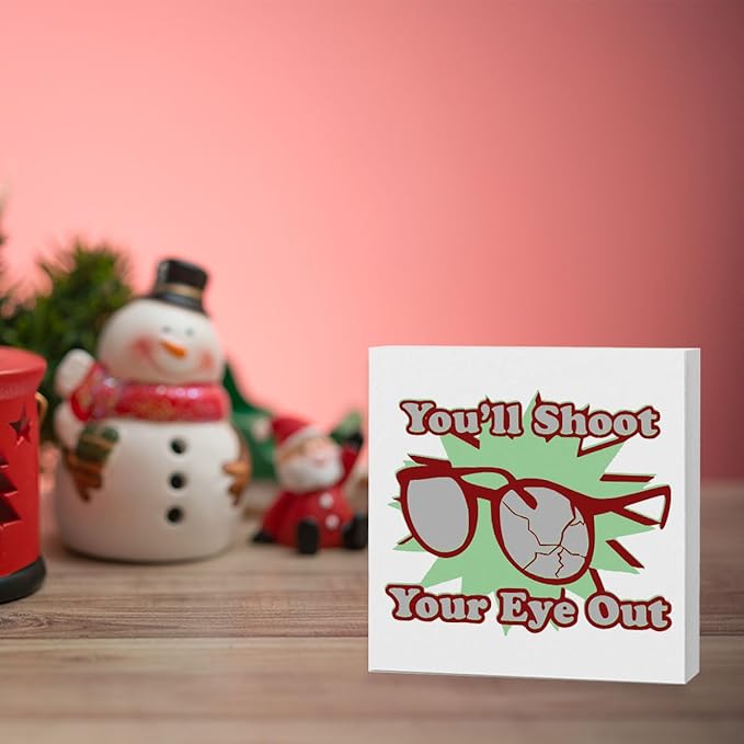 Christmas Holiday Decorations Christmas Vacation Movie Decor Funny Thanksgiving Xmas Home Office Kitchen Bathroom Decor 5 x 5 inches