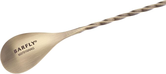 Barfly Standard Bar Spoon, Japanese Style 13 3/16" (33.5 cm), Antique Gold