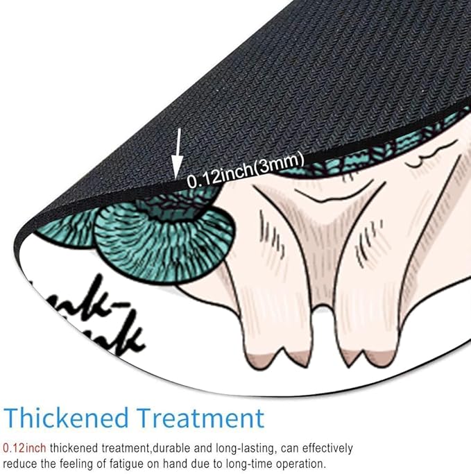 Cute Pig Round Mouse pad Customized Mousepad Non-Slip Rubber Base Mouse Pads for Computers Laptop Office Desk Accessories Mouse pad