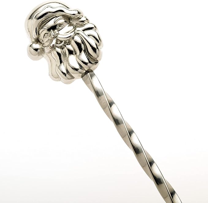 Barfly Santa Bar Spoon,Stainless Steel,Santa End 12" (30 cm)