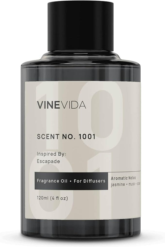 VINEVIDA (4oz) Hotel Fragrance Diffuser Oil - 5 Star Scent for Home - Cold Air Diffuser Oil - Essential Oil No.1001 Inspired by Ritz Carlton