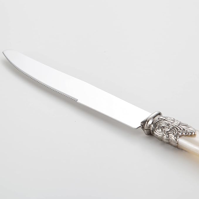 REVERIE Collection 18/10 Stainless Steel Vintage Flatware set,Sliverware set,Dishwasher safe (30, Champagne)