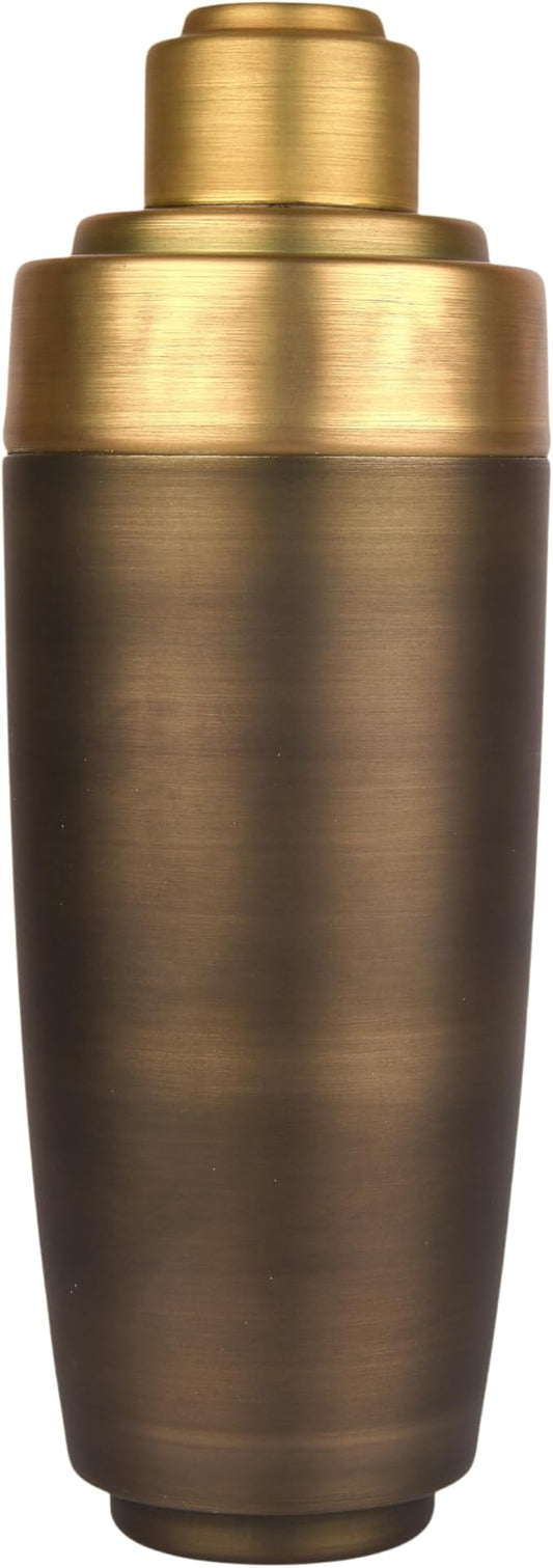 Antique Gold Stainless Steel Cocktail Shaker and Bar Equipment | Antique Gold Cocktail Shaker 25 Ounce Capacity