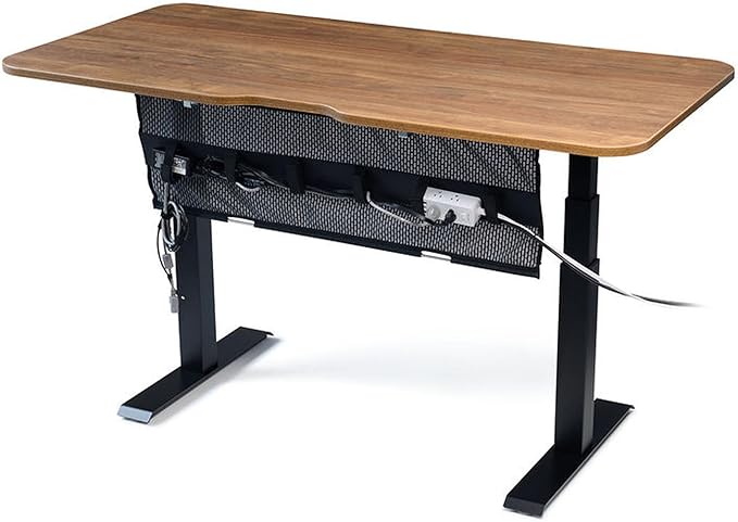 Perfect Posture Mesh Cable Organizer – Under Desk Cable Management with Adjustable Straps, Flexible Mesh, Easy-Access Design, & Standing Desk Compatible – 37.5” (Gray)