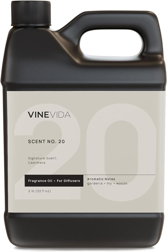 VINEVIDA [32 Fl Oz] Cashmere Fragrance Oil for Cold Air Diffusers, Essential Oils for Diffuser Oil Refill & Air Freshener Room Spray