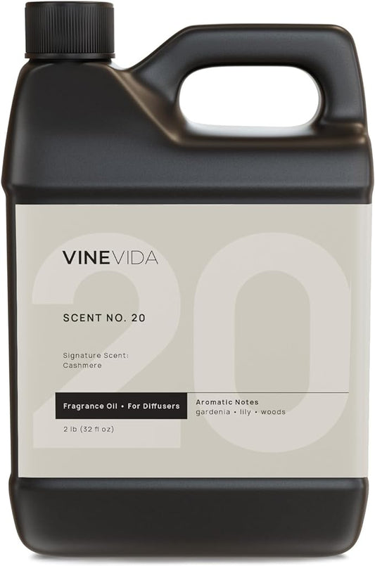 VINEVIDA [32 Fl Oz] Cashmere Fragrance Oil for Cold Air Diffusers, Essential Oils for Diffuser Oil Refill & Air Freshener Room Spray