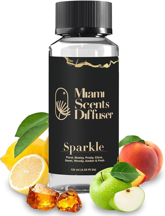 Sparkle Scent Inspired by The Ritz- Carlton Maui Hawaii Hotel 4 FlOz - 120 ml Essential Oils Aroma for Home Diffuser Luxury Fragance Refill Aromatherapy Fresh Blend of Floral, Citrus, Woody & Amber.